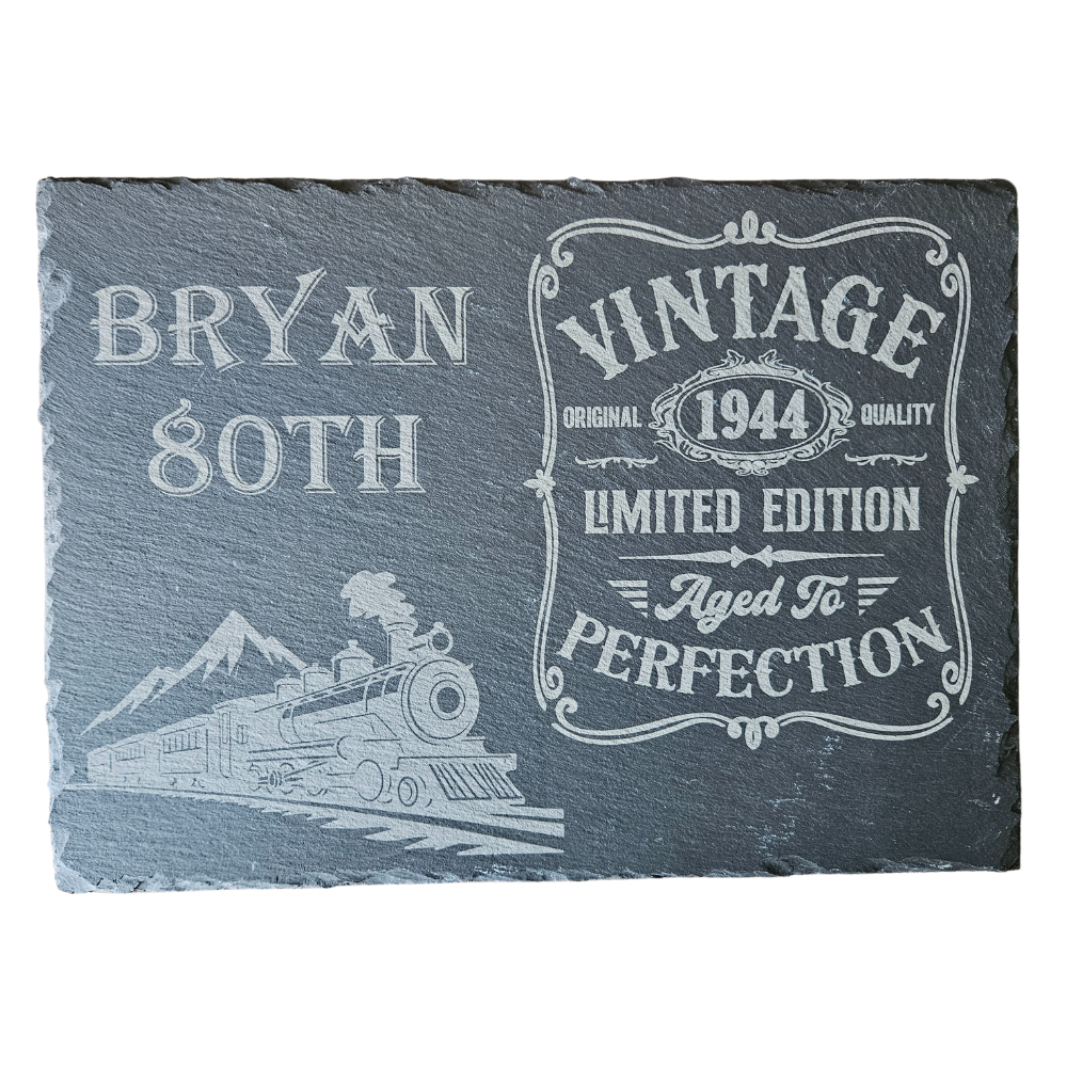 Personalized Slate Serving Board / Placemat - Custom Engraving