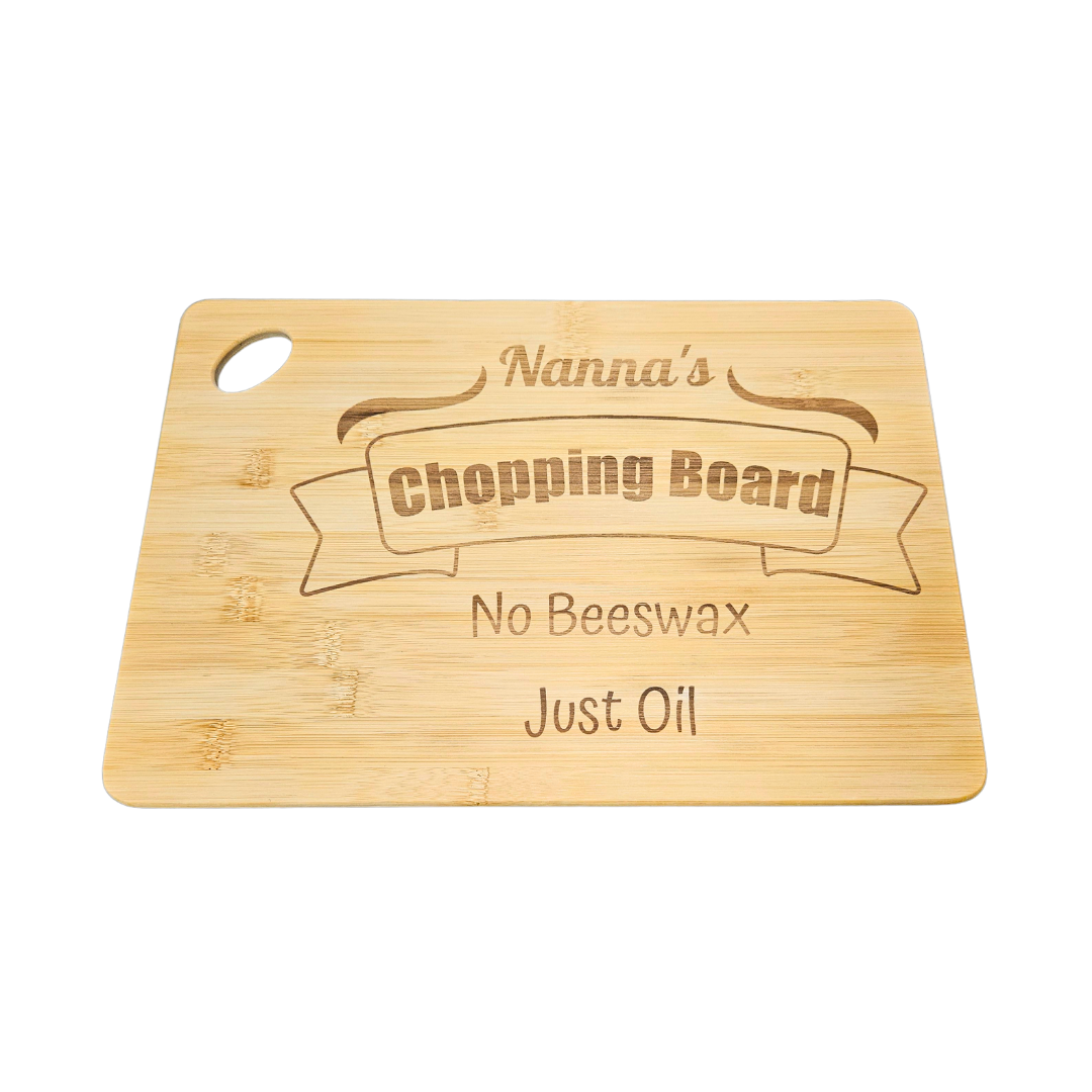 Custom Engraved Bamboo Chopping Board - Personalized Design