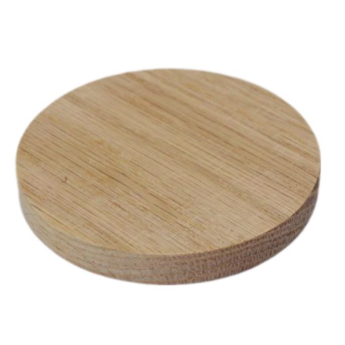 Solid Oak Wood Round Magnetic Bottle Opener & Coaster – Custom Engraving