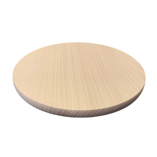 Solid Beech Wood Round Chopping Board 25cm – Custom Engraving