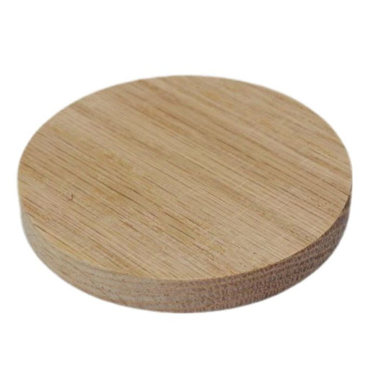 Solid Oak Wood Round Magnetic Bottle Opener & Coaster – Custom Engraving